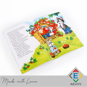 Russian Folk Tales Russian Fairy Tales Book Teremok with Reusable Stickers