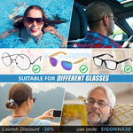 Load image into Gallery viewer, SIGONNA Glasses Strap Holder 3 Adjustable Eyeglasses Strap Lanyards No Tail Sunglasses Strap for Men Women Anti Slip Eye Glasses Holders Around Neck Head
