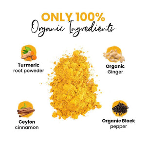 Zealthy Life Turmeric Latte USDA CERTIFIED ORGANIC GOLDEN MILK POWDER WITH CEYLON CINNAMON Non GMO Vegan Keto Gluten free Unsweetened (45 servings)