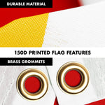 Load image into Gallery viewer, G128 Combo Pack: 6 Ft Tangle Free Spinning Flagpole (Silver) &amp; Tajikistan Flag 3x5 Ft Printed 150D Polyester, Brass Grommets (Flag Included) Aluminum Flag Pole