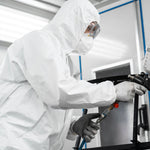 Load image into Gallery viewer, Medical Disposable Coveralls for Adults 2X Large Pack of 5 White Hazmat Suits