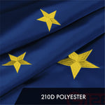 Load image into Gallery viewer, G128 3 Pack: Alaska AK State Flag  4x6 Ft  ToughWeave Series Embroidered 300D Polyester  Embroidered Design, Indoor/Outdoor, Brass Grommets