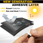 Load image into Gallery viewer, UltraThin Grips Nose Pads  Silicone Eyeglasses Nose Pads 0.5 mm  Stop Glasses from Sliding  Lens Nose Pads  6 Pairs (Black Pads &amp; Orange Glasses Strap)
