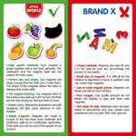 Load image into Gallery viewer, 31 Foam Fridge Magnets for Toddlers 13 years Fruits and Veggies Magnets
