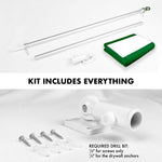 Load image into Gallery viewer, G128 Combo Pack: 6 Feet Tangle Free Spinning Flagpole (Silver) Nigeria Nigerian Flag 3x5 ft Printed 150D Brass Grommets (Flag Included) Aluminum Flag Pole