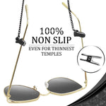 Load image into Gallery viewer, Eyeglass Chains for Women Men Glasses Black Holder NonSlip Silicon Tips 29 inch
