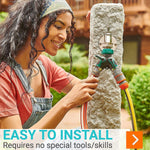 Load image into Gallery viewer, Water Splitter 2 Way Garden Y Hose Connector Metal Body Water Faucet Splitter
