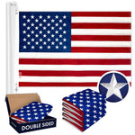 Load image into Gallery viewer, USA American Flag 3x5 Ft 5Pack Doublesided Embroidered Polyester By G128
