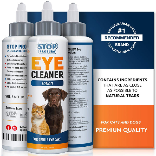All Pets Eye Wash Drops for Relieve Pink Eye Allergies Symptoms Treatm