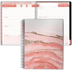 Load image into Gallery viewer, Aesthetic Planner Academic Year July 2024 June 2025 8.5x11 inch Marble Pink
